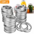 thumbnail image 3 of ACDANC 24Pcs Jar Bands Replacement Regular Mouth Jar Canning Ring Split Type Fits for Mason Jars, 3 of 7