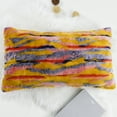 thumbnail image 2 of Home Soft Things Multi Jacquard Faux Fur Throw Pillow Cover 2pcs Set - Orange - 20'' x 20'', 2 of 7