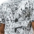 thumbnail image 2 of DC Comics Heroes All-Over Print Men's T-Shirt White Short Sleeve, 2 of 3