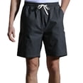 thumbnail image 1 of Timegard Cargo Shorts Men Straight Leg Elastic High Waist Loose Active Outdoor Solid Color Shorts, 1 of 4