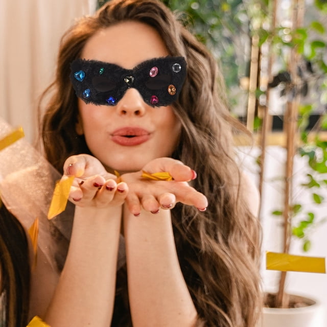 WASHWEPE Gafas De Sol Negras Con Comodas Para Fiesta Y Protección Solar Estilizada