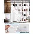 thumbnail image 3 of No Hook Shower Curtain with Snap in Liner,Vintage Musical Instrument Waterproof Bath Curtain Double Layers with See Through Top Window,Cartoon Guitar Bass Hotel Shower Curtains 36x72in, 3 of 9