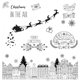thumbnail image 1 of ZhuoAng elegante escritura a mano árbol de Navidad sellos transparentes para álbum de recortes DIY/fabricación de tarjetas/álbum decorativo sello artesanal de silicona, 1 of 4