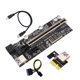 thumbnail image 3 of Tarjeta PCI-E Riser Tarjeta adaptadora PCI-Express con pantalla digital 1x a 16x Extender Accesorio para computadora Inevent EL004951-00B, 3 of 7