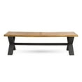 thumbnail image 2 of Noble House Sanibel 63" Wood Top Patio Dining Bench in Teak, 2 of 10