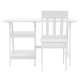 thumbnail image 2 of UrbanPro Modern Wood 2-Piece Writing Desk and Chair Set in White, 2 of 6