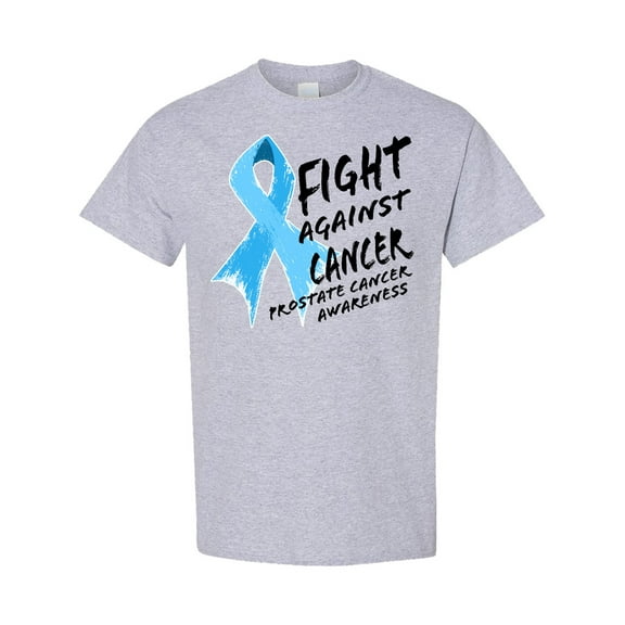 Inktastic Fight Against Cancer Prostate Cancer Awareness T-Shirt