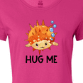 thumbnail image 4 of Inktastic Hug Me Cute Pufferfish with Bubbles Women's T-Shirt, 4 of 5