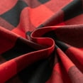 thumbnail image 5 of 3 Pc Cotton Classic Country Farmhouse Kitchen Window Curtain -Red & Black Buffalo Check Tier & Valance Set, 54" x 18" / 27" x 36", 5 of 6