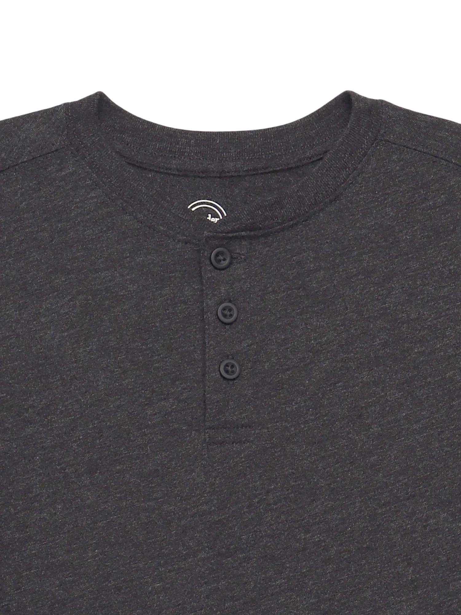 Wonder Nation Boys' Henley Tee with Long Sleeves, Sizes 4-18 & Husky