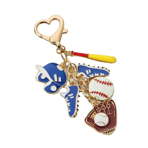 FENOHREFE Lovely Sports Shape Keychain Novel Designs Decoration for Boys Girls Men Women for Wallets Backpacks and Gifts