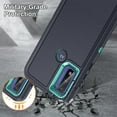 thumbnail image 4 of JTCASES for Motorola Moto G Play 5G 2023 Case, Shockproof Anti-drop PC Frame Anti-slip Strip Silicone Back Shell Rugged Anti-scratch for Motorola Moto G Play 5G 2023 (6.5") - Black+Green, 4 of 8