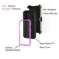 thumbnail image 5 of GoldCherry Case for iPhone 11 Pro 5.8 Inch,Heavy Duty Shockproof Full Body Protection Rugged Hybrid Case Cover with Swivel Belt Clip and Kickstand for iPhone 11 Pro 5.8 Inches(Purple), 5 of 6