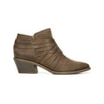 thumbnail image 2 of LIFE STRIDE Womens Brown Traction Sole Cushioned Woven Prairie Almond Toe Block Heel Zip-Up Booties 7.5 W, 2 of 4