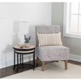 thumbnail image 2 of Linon Lily Upholstered Wood Slipper Chair in Stone Gray, 2 of 12