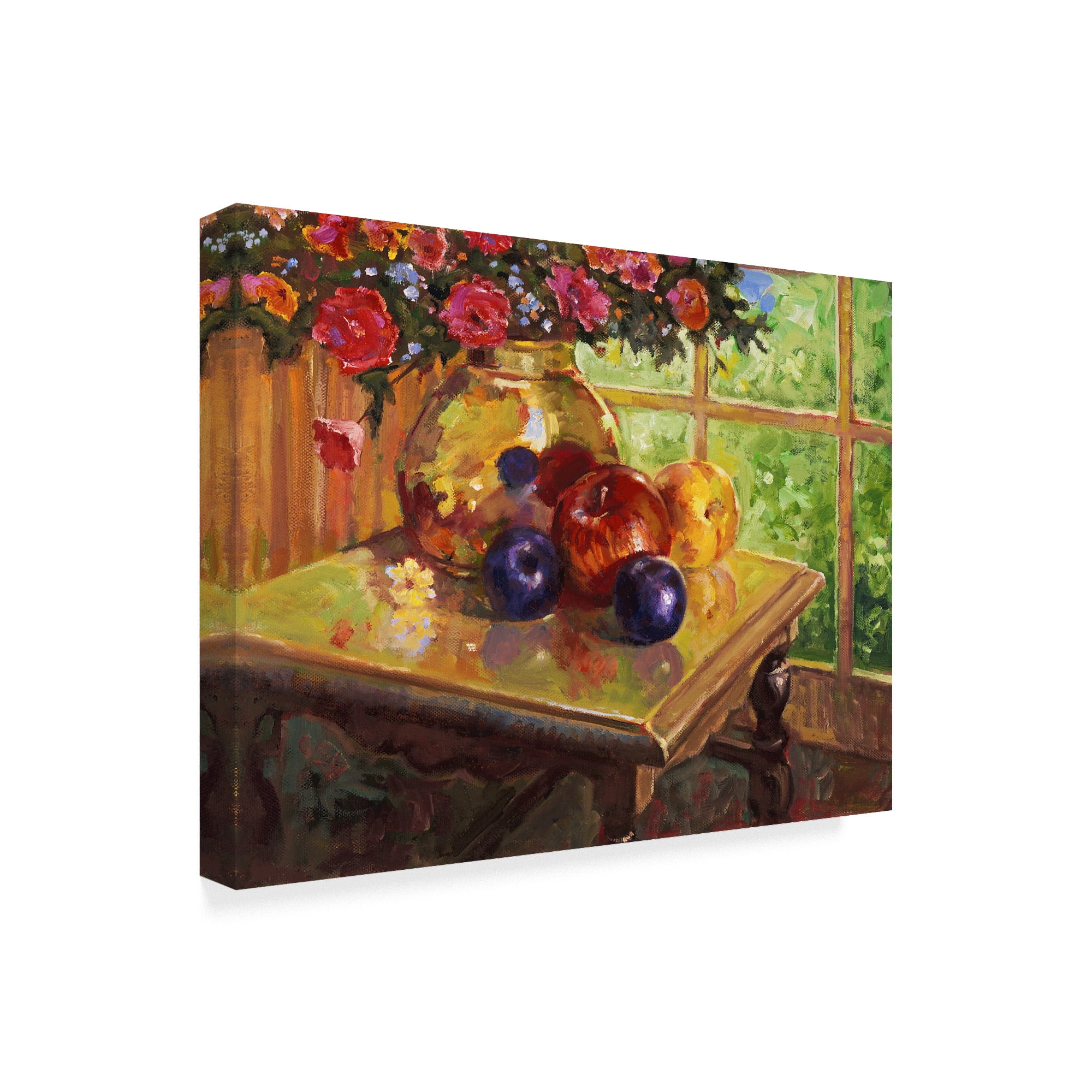 Trademark Fine Art 'Fruit And Flowers' Canvas Art by Hal Frenck