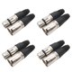 thumbnail image 1 of WEUVEB 8Ud Conectores Xlr Negro 3 Macho Y Para Micrófono Audio Y Altavoces, 1 of 8