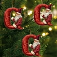 thumbnail image 1 of Lisbinx - Adorno navideño con 26 letras para árbol de Navidad, colgante personalizado, bricolaje, decoración navideña, decoración colgante para árbol de Navidad, 1 of 7