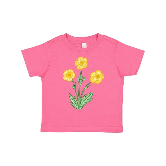 Inktastic Yellow Buttercup Flowers Boys or Girls Toddler T-Shirt