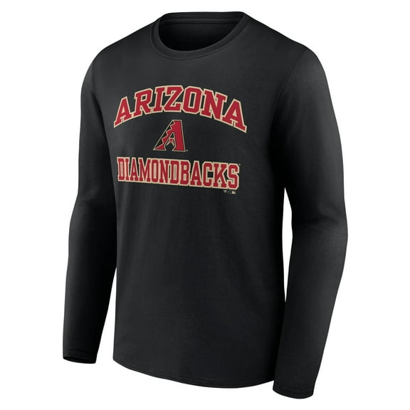 Men's Black Arizona Diamondbacks Team Heart & Soul Long Sleeve T-Shirt