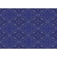 thumbnail image 1 of Ahgly Company Indoor Rectangle Patterned Denim Dark Blue Area Rugs, 7' x 10', 1 of 6