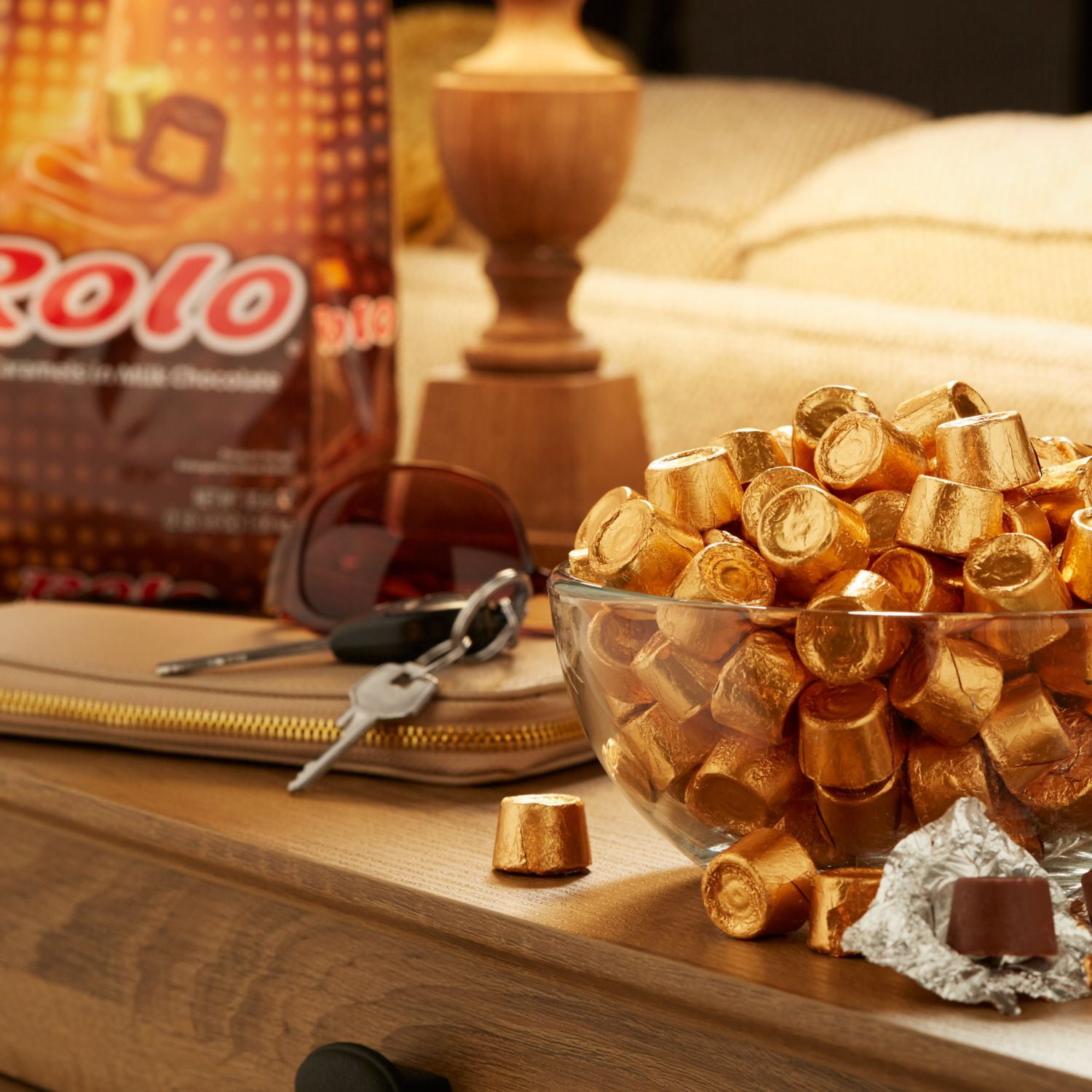 Rolo Rich Chocolate Caramels Candy, Party Pack 35.6 oz