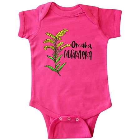 

Inktastic Omaha Nebraska Goldenrod Flower Gift Baby Boy or Baby Girl Bodysuit