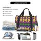 thumbnail image 5 of Fotbe Mardi Gras4 Bolsa de Viaje con Estampado, Bolsa de Fin de Semana para Mujer con Compartimento para Zapatos, Bolsa de Gimnasio con Bolsillo Húmedo, 5 of 7