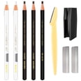 thumbnail image 1 of Lápices de cejas a prueba de agua Juego de lápices para cejas para marcar el relleno y delinear tatuajes Kit de suministros de maquillaje y microblading-moldeador de cejas Cuchillas recortadoras, 1 of 5