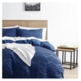 thumbnail image 3 of Drevy Navy Duvet Cover King Size - Boho Bedding King Duvet Cover Set, 3 Piece Tufted Double Brushed Boho Duvet Cover King with Zipper Closure, 1 King Size Duvet Cover 104x90 Inches and 2 Pillow Shams, 3 of 8