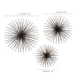 thumbnail image 4 of DecMode Black Metal 3D Starburst Wall Decor (3 Count), 4 of 12