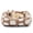 Cozy Clouds Brown-S PLUS (25"x21"x7"), variant on Dog Bed For Small Medium Dogs  Removable Washable Cover Soft Faux Rabbit Pet Anti-slip Fluffy Plush Puppy 25"x21"x7" Leopard Print Grey