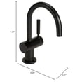 thumbnail image 4 of InSinkErator F-HC3300MBLK Robinet Distributeur d'Eau Chaude et Froide Instantané à une Poignée Moderne en Noir Mat, 4 of 4