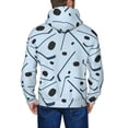 thumbnail image 5 of Zip Up Hoodies for Men - hockey sticks pucks blue print Long Sleeve Comfrt Men'S Fashion Hoodies & Sweatshirts, Jackets for Men Hoodies Pullover Clothing Clothes with Pouch, 5 of 5