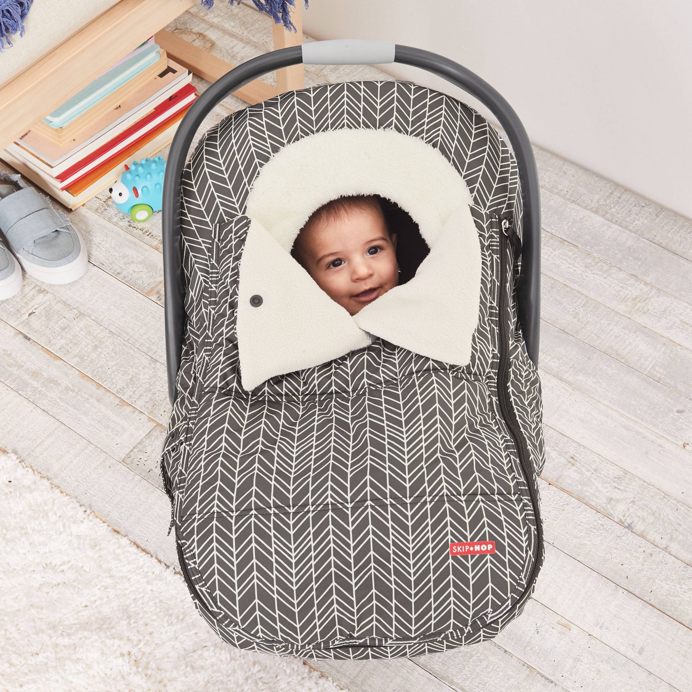 Stroll & Go Car Seat Cover - Gray Feather