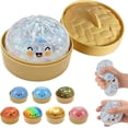 thumbnail image 5 of Dumplings Squishy Stress Balls Fidget Sensory Toys Mystery Dumplings Squishy Soft Squeeze Decompression Dough for Adults, 5 of 7
