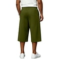 thumbnail image 4 of Men's Baggy Sweat Shorts Solid Y2k Shorts Casual Under Knee Shorts 3/4 Gym Shorts with Big Pockets, 4 of 7