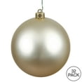 thumbnail image 2 of Vickerman 3" Champagne Matte Ball Ornament, 32 per Box, 2 of 2