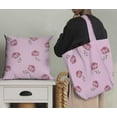 thumbnail image 5 of Soimoi Pink Georgette Viscose Fabric Grandiflora Roses Floral Printed Craft Fabric by the Yard 42 Inch Wide, 5 of 5