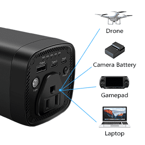 PADJYYUSZ Portable Laptop Power Bank with AC Outlet,  116Wh/31200mAh 100W Travel Laptop Charger, Fast charger,Black,N11