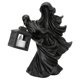 thumbnail image 5 of Adorno LED de Halloween, escultura de bruja de resina, estatua, linterna para jardín, terraza, festivales, color negro, 5 of 10