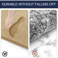 thumbnail image 5 of EVNELE khaki Memory Foam Bathroom Rugs, Super Soft Absorbent Bathroom Rugs Non Slip Bath Rug Runner for Shower Bathroom Floors, 24" x 36", 5 of 7