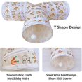 thumbnail image 3 of Bunny Tunnel Rabbit Tunnle Tubes Collapsible 3 Way Rabbit Toy Hideout Small Animal Activity Tunnel Toys For Rabbits Bunny Guinea Pigs Cats Chinchilla, 3 of 5