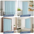 thumbnail image 5 of Aqua Striped Waterproof Shower Curtain, Extra Large 72"x96" Washable Polyester Fabric Shower Curtains for Bathroom, Modern Farmhouse Blue White Stripes Decorative Bathtub Curtain Sets with Hooks, 5 of 9