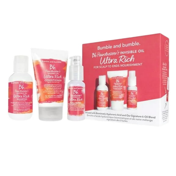 Bumble and Bumble Bb. Hairdresser's Invisible Oil Ultra Rich For Scalp To Ends Nourishment Travel Trio