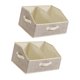 thumbnail image 1 of 2 contenedores de almacenamiento plegables, esenciales para organizar el armario, ahorran espacio y son una cesta de almacenamiento dividida para Beige, 1 of 9