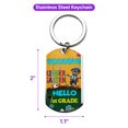 thumbnail image 5 of Back to School Schnauzer Goodbye Kindergarten Hello 1st Grade Stainless Steel Keychain Miniature Schnauzer Dog Lover Collar Charm Tag Keyring - 02011, 5 of 5