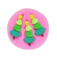 thumbnail image 2 of Round Shape Christmas Tree Cake Fondant Silicone Molds Cake Decorating Tools Bakeware Cupcake Dessert Chocolate Fondant Mold (Random Color), 2 of 8