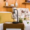 thumbnail image 2 of OUNONA 1Set Creative Design Table Lamp Black Iron Hollow Design for Bar Decor Indoor and Outdoor Use, 2 of 7