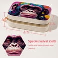 thumbnail image 5 of Monkey Velvet Portable Jewelry Organizer with Removable Compartment – Necklace Holder, Earring Organizer, and Jewelry Boxes - Gift, 5 of 7